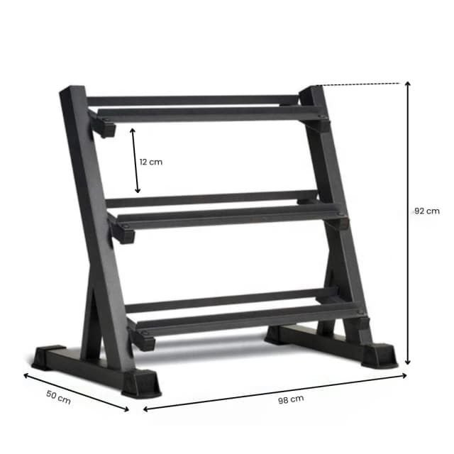 Detalle 2 de Fitness Tech Set mancuernas 2,5–22,5 kg 🏋