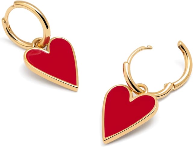 Thumbnail 2 de SINGULARU Lovely Heart orecchini in ottone placcati oro 18kt ❤