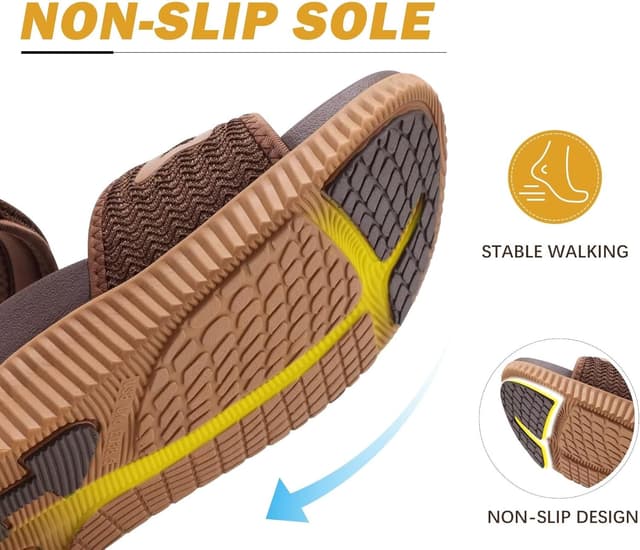 Thumbnail 6 de KuaiLu sandali trekking donna comodi con supporto ortopedico per fascite plantare