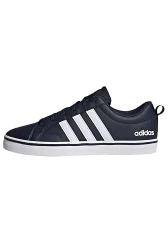 Detalle de adidas VS Pace 2.0 unisex en nobuk sintético Legend Ink / Cloud White (horma clásica) – 42 2/3