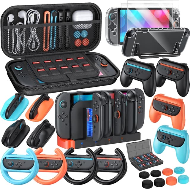 Detalle de YUANHOT Switch 2 32-in-1 accessories bundle