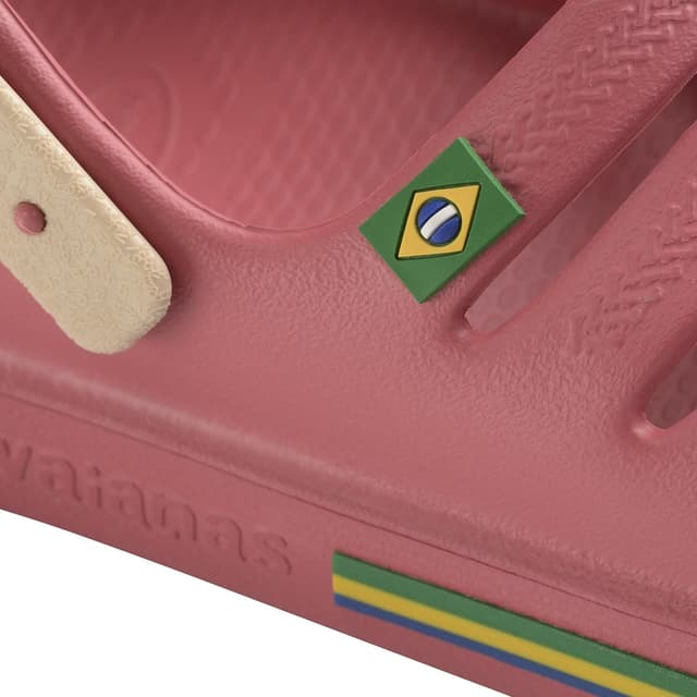 Detalle de Havaianas Kids Clog Brasil — sabots unisexes enfant, couleur séquoia