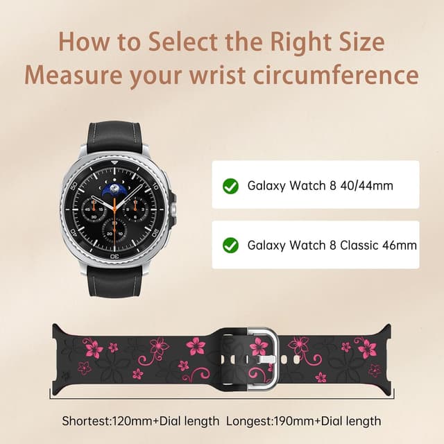 Detalle 2 de Bracelet silicone PinnWaa pour Galaxy Watch 8