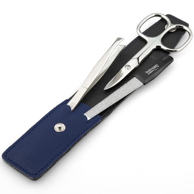 Detalle 2 de marQus Nagelschere- & Pinzetten-Set (3-teilig) mit Feile aus Solingen – blau
