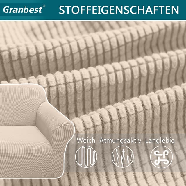 Thumbnail 3 de Granbest Copridivano Elasticizzato 3 posti Beige