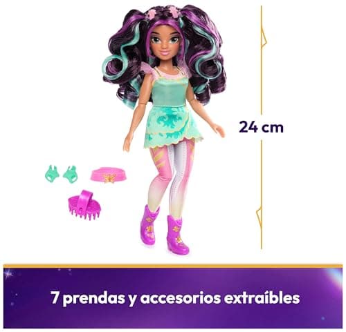 Detalle 2 de UNICORN ACADEMY - Muñeca Ava 24 cm con Accesorios 🌈