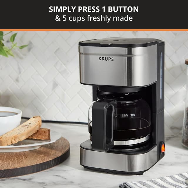 Detalle 2 de KRUPS Simply Brew Compact 5-Cup Drip Coffee
