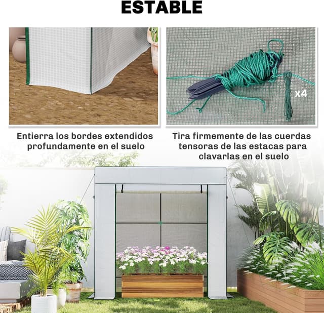 Thumbnail 5 de Outsunny Invernadero Pequeño 196x77x197 cm