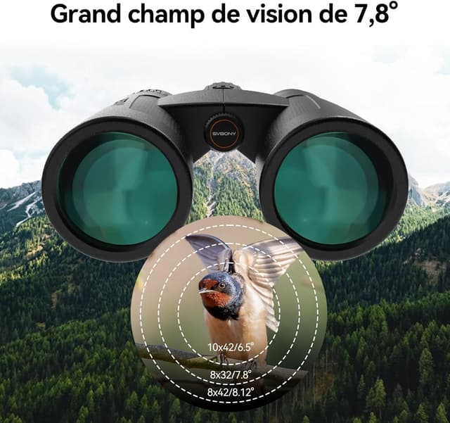 Thumbnail 6 de Svbony SV202 Upgraded 8x32 ED : jumelles étanches FMC pour l’observation des oiseaux