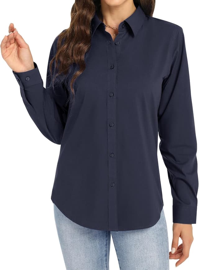 Thumbnail 4 de J.VER Bluse Damen Langarmshirt 95% Baumwolle