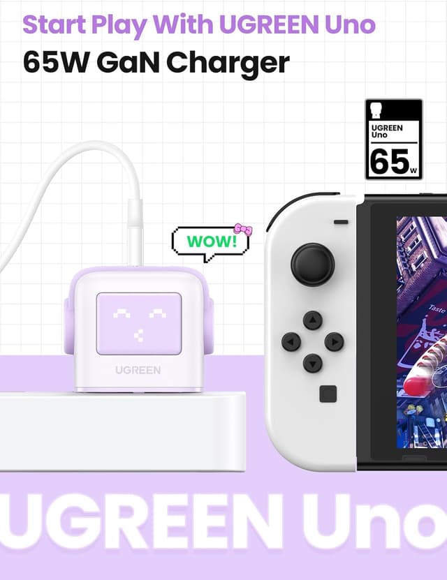 Detalle de UGREEN Uno Charger 65W GaN USB-C Charger