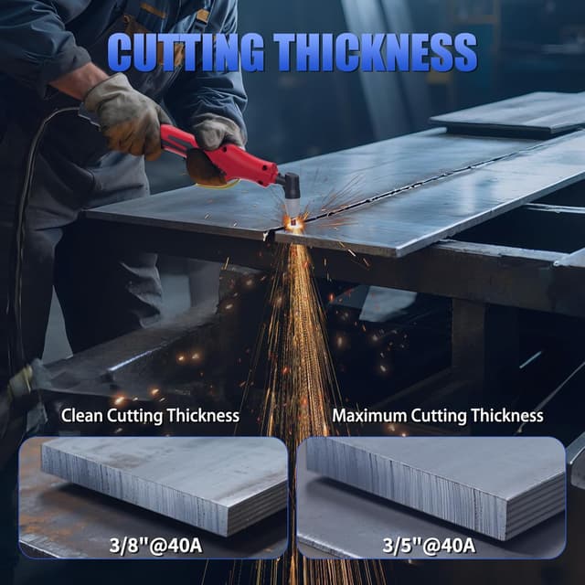 Thumbnail 6 de Reboot Plasma Cutter With Built-In Air Compressor 40A (120V) IGBT Inverter Digital Cutting Machine