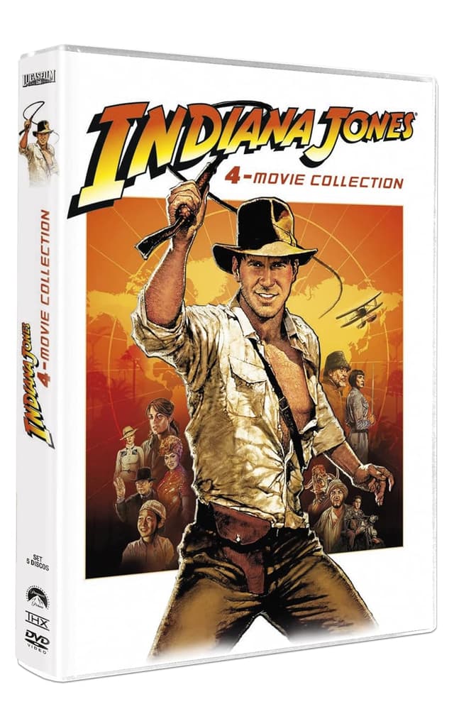 Detalle de Divisa HV Indiana Jones 1-4 Pack DVD 5 discos