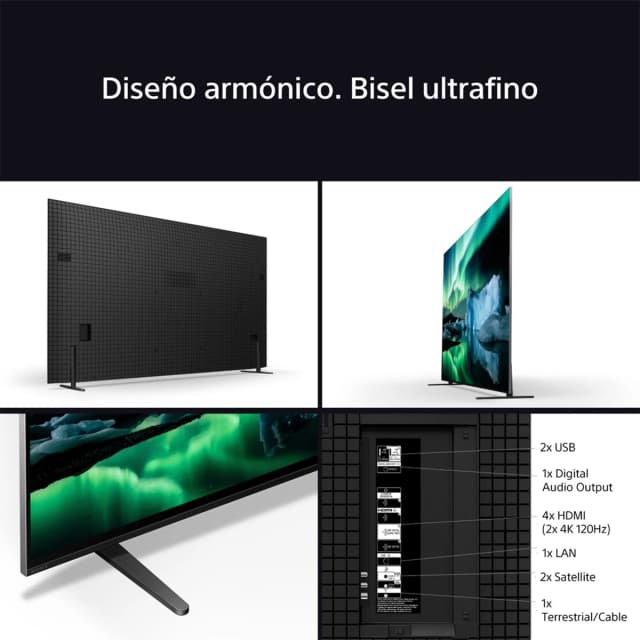 Detalle 2 de Sony BRAVIA 8A OLED 65" K65XR8AB reacondicionado Grado B (Google TV, 4K HDR, 120 Hz, para PS5)