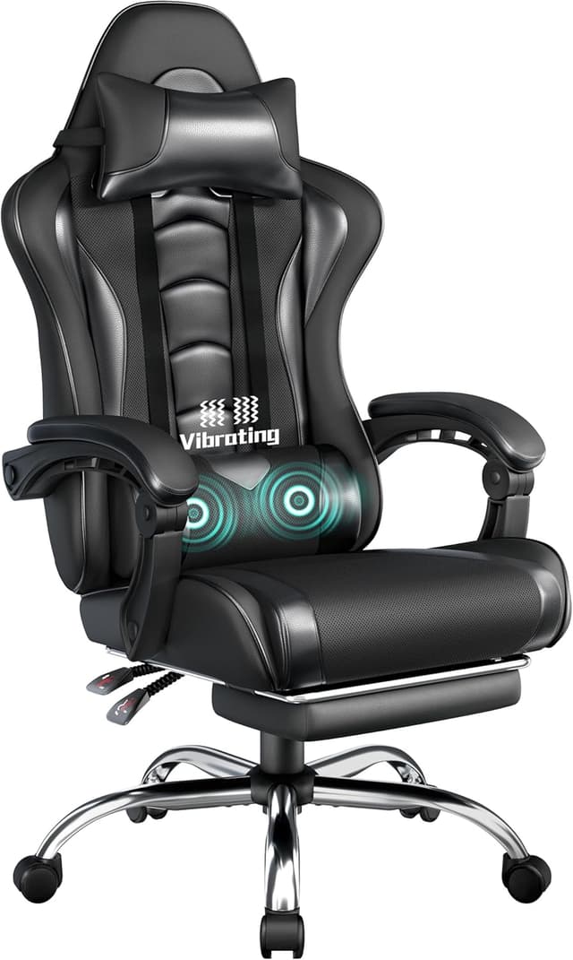 Detalle de Yaheetech silla gaming ergonómica