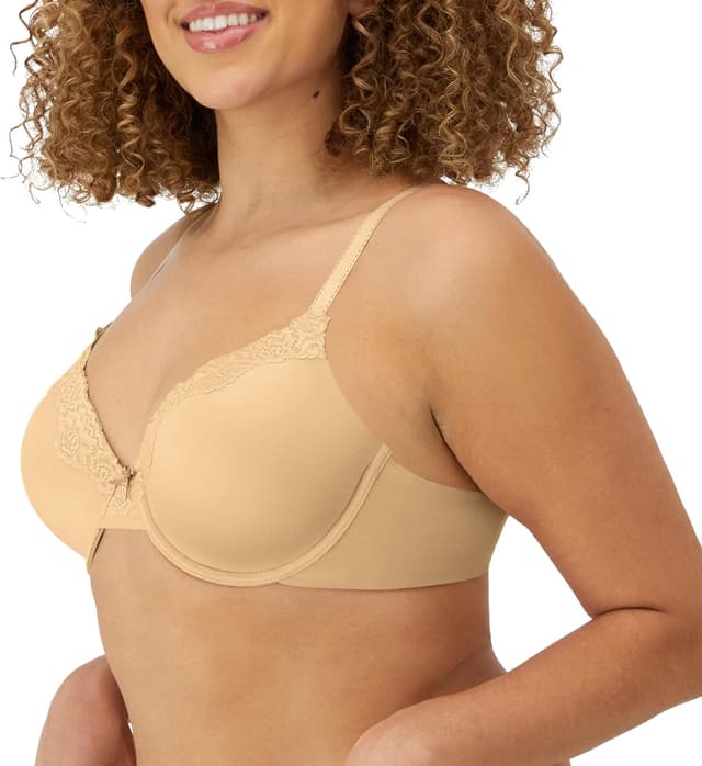 Detalle de Maidenform Natural Lift Women’s Padded Underwire T-Shirt Bra (Full Coverage, Convertible, Seamless)
