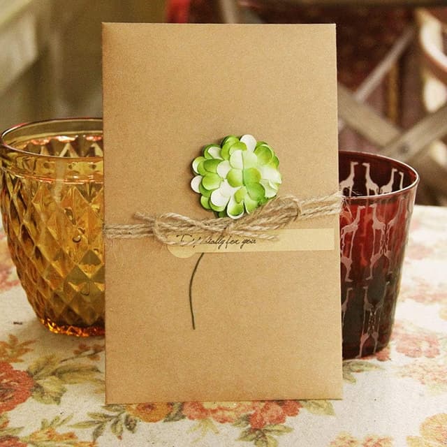 Thumbnail 1 de SLOSH 10 Biglietti di Auguri con Fiori Secchi 10pz