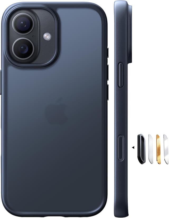 Detalle de TORRAS for iPhone 17 Case 12FT Military Grade Shockproof (Matte Black)