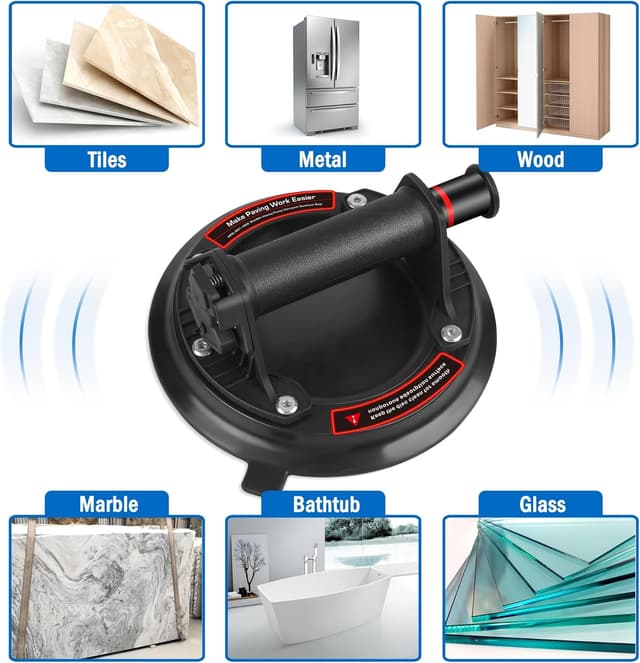 Detalle 2 de 2er-Set 8" Saugheber Glas Fliesenheber