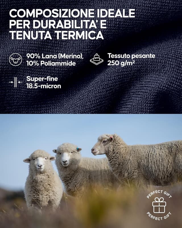 Thumbnail 6 de DANISH ENDURANCE Completo termico uomo in lana merino per freddo estremo