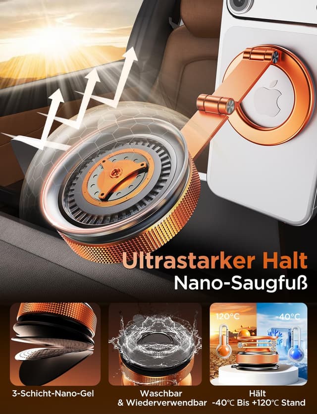 Detalle 2 de MSXTTLY Vmag S3 Handyhalterung mit Magnetring