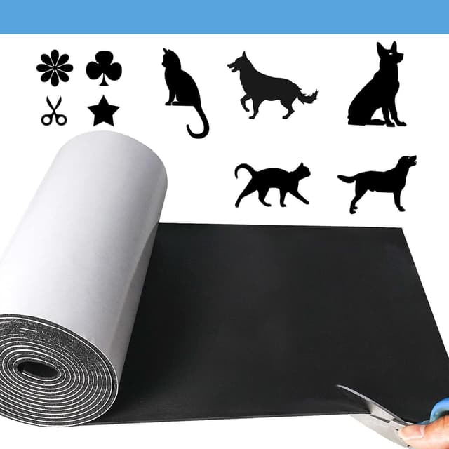 Detalle de Vefhby selbstklebende Schaumstoffplatte aus Neopren (300 mm x 3 mm x 1,5 m) für Dichtungen, Schalldämmung & Pufferung – weiß