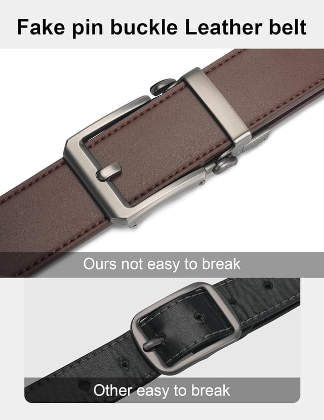 Thumbnail 6 de JUKMO 1,5“-Leder-Ratschengürtel (38 mm) für Herren in Geschenkbox