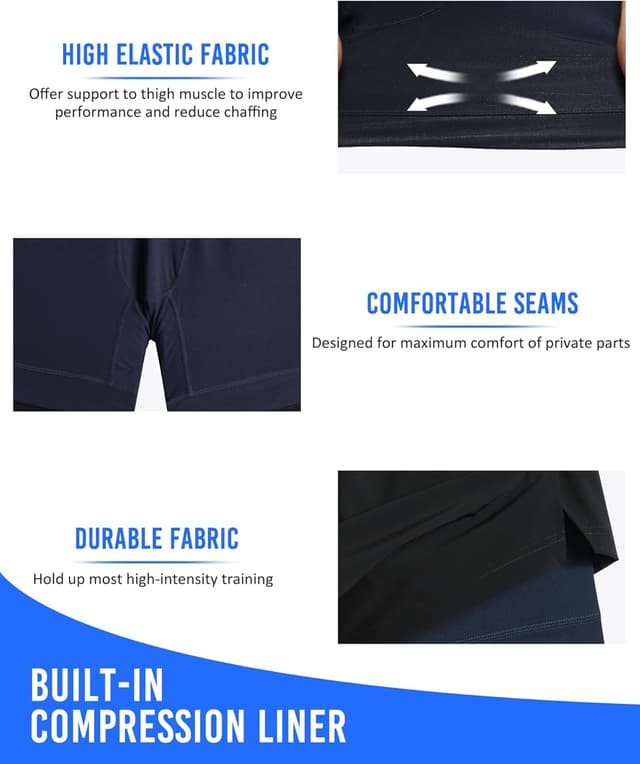 Detalle 2 de maamgic 5" Gym Running Shorts 2-in-1