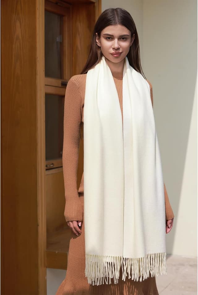 Detalle de RIIQIICHY sciarpa da donna invernale 200x70 cm, calda e morbida per cerimonie e tutti i giorni