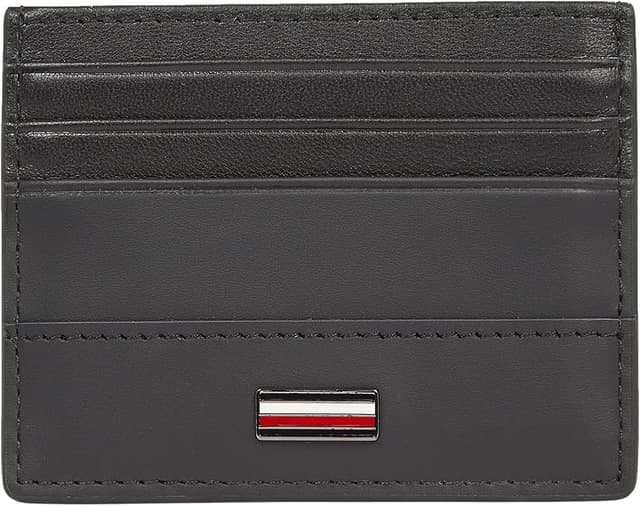 Detalle de Tommy Hilfiger Corp cartera piel 7,7x10,3 cm negro