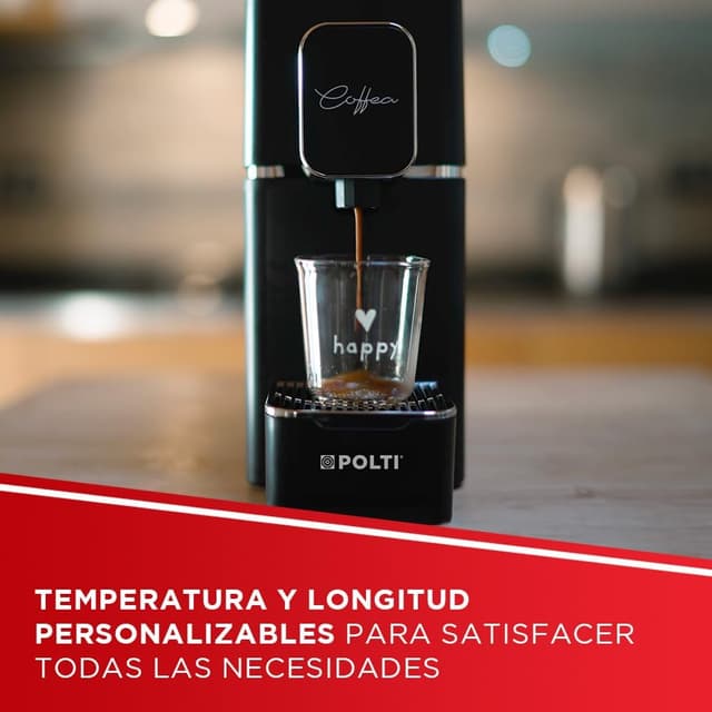 Detalle 2 de Polti Coffea S15B Cafetera Espresso ☕ Compatible E.S.E. 0.85L