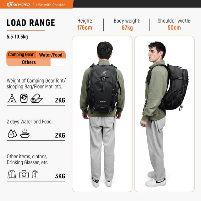 Thumbnail 5 de SKYSPER Wanderrucksack 30L Trekking