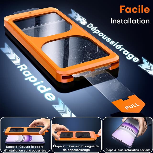 Detalle 1 de TOCOL Verre Trempé Anti Espion Galaxy S24 Plus