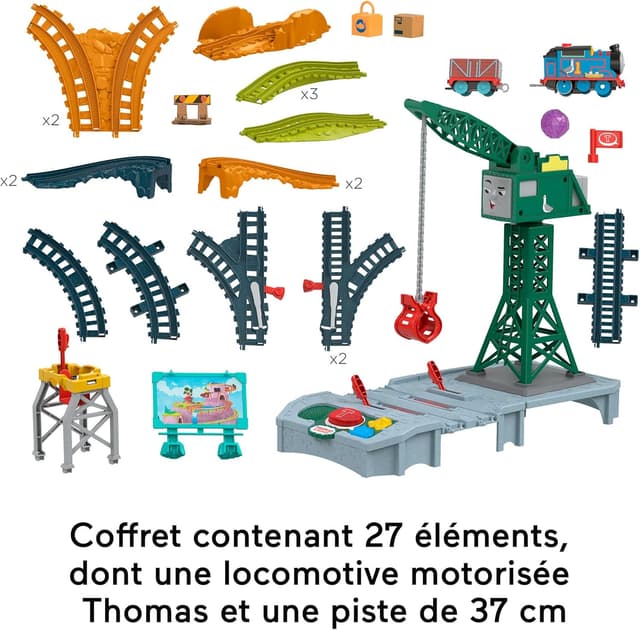 Detalle de Thomas & Friends Fisher-Price Coffret HRC47 – 4,40 m de circuit motorisé avec plus de 60 sons et thèmes