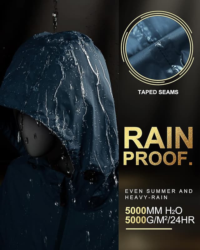 Detalle 2 de 33,000ft Damen Regenjacke mit 5.000 mm