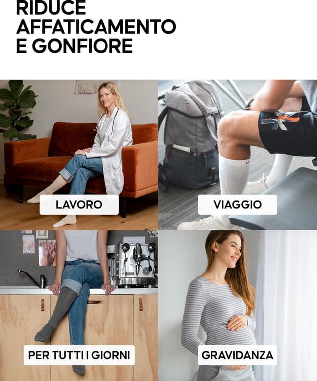 Thumbnail 3 de DANISH ENDURANCE Calze compressione 14-18 mmHg