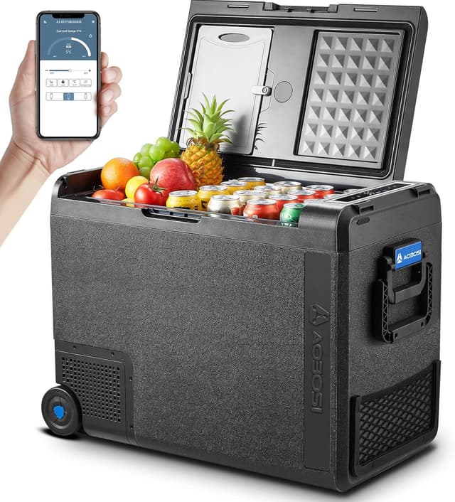 Detalle de AAOBOSI Kompressor Kühlbox 58 l für Auto