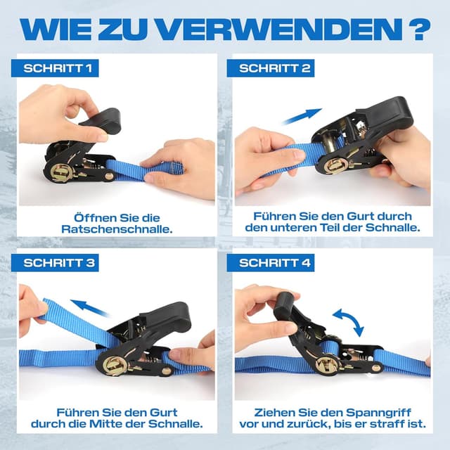 Thumbnail 5 de IAZZCO 6M Spanngurte 25 mm 800 kg