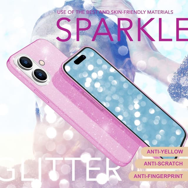 Thumbnail 2 de NALIA SHINEPOP Glitzerhülle für iPhone 16