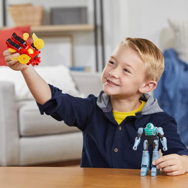 Detalle de Transformers EarthSpark Cyber-Combiner Terran Twitch & Robby Malto Action-Figuren-Set