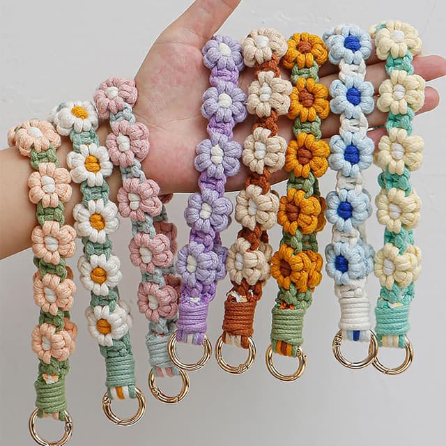 Thumbnail 4 de CHUQING Makramee Schlüsselanhänger 18 cm