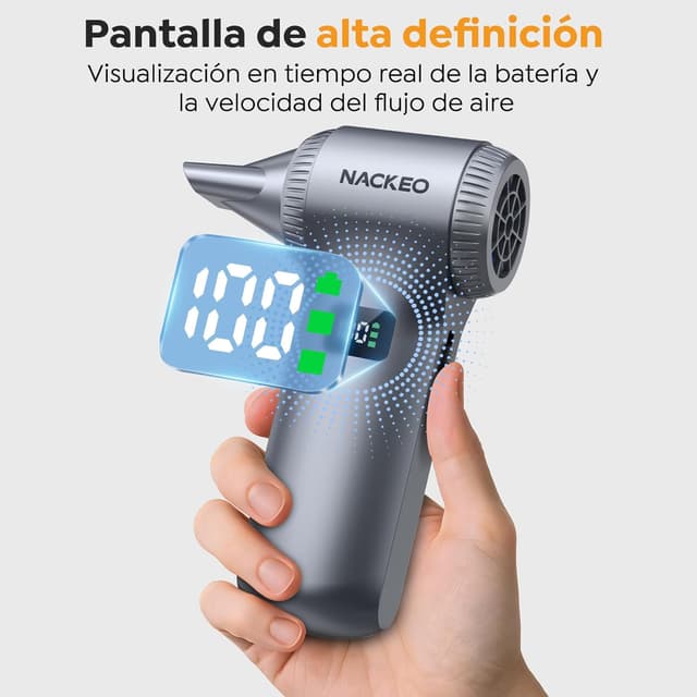 Detalle de NACKEO K100 Soplador de aire eléctrico 📢