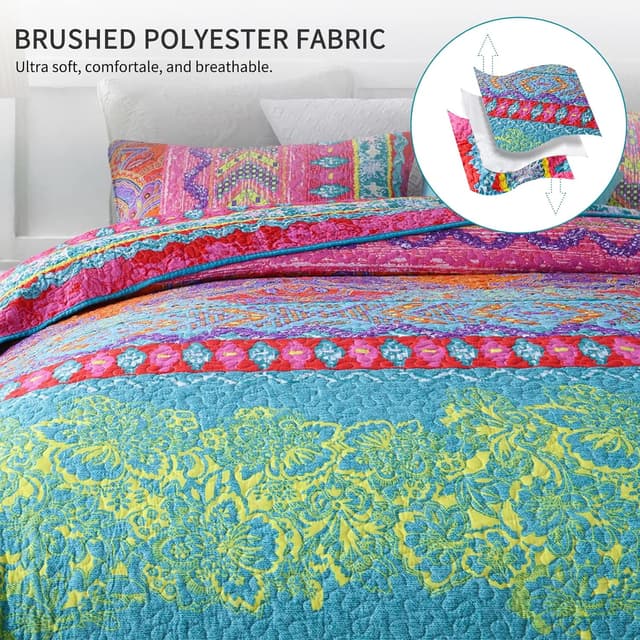 Thumbnail 3 de Qucover Boho Tagesdecke 220x240 für Doppelbett