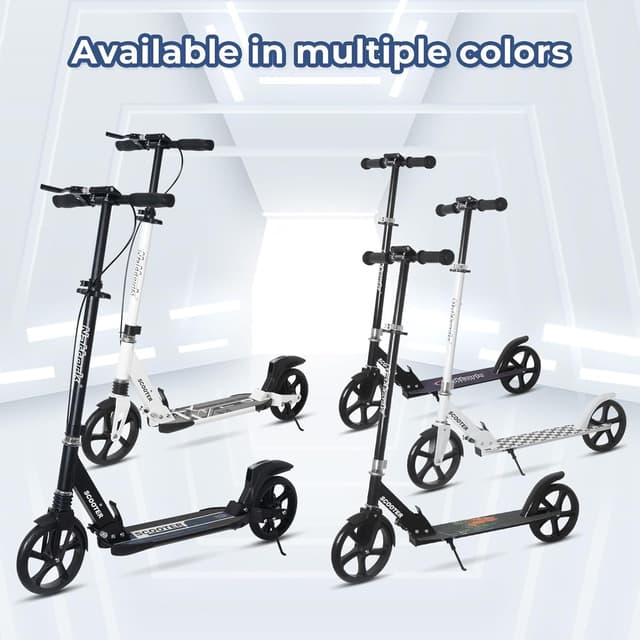 Detalle 2 de Nattork Kids & Teen Kick Scooter (6+), Foldable 8-Inch Wheels, Adjustable Handlebar — Up to 220 lb