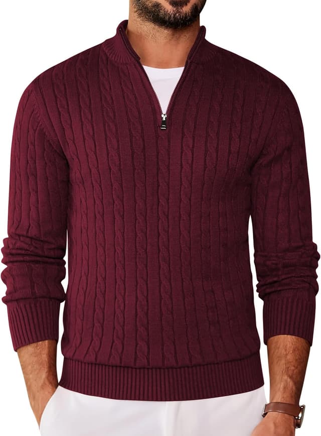 Detalle 2 de Pull homme COOFANDY demi-zip 40 °C