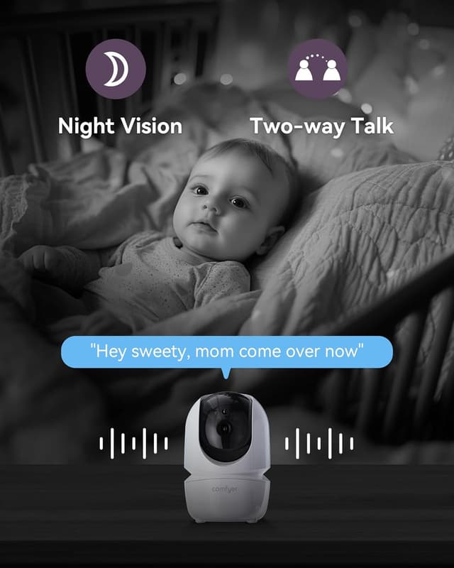 Thumbnail 6 de Comfyer 7" Split-Screen Baby Monitor