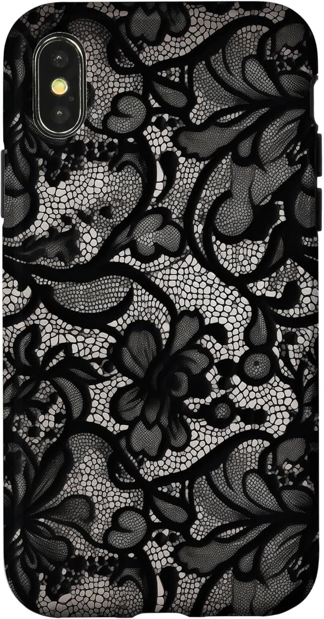 Thumbnail 4 de Coque iPhone 15 Plus dentelle noire