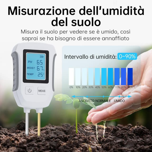 Thumbnail 6 de Wigearss 3 in 1 Misuratore pH terreno 📏