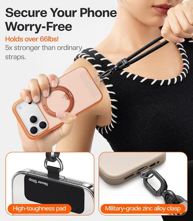 Detalle de TORRAS Phone Lanyard Crossbody with 2 Tabs