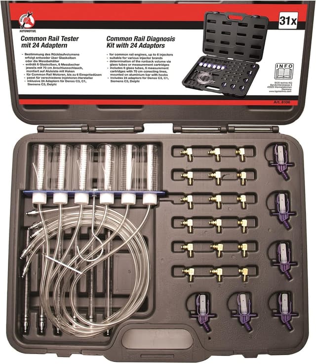 Detalle de BGS Diy 8106 testeur Common Rail 24